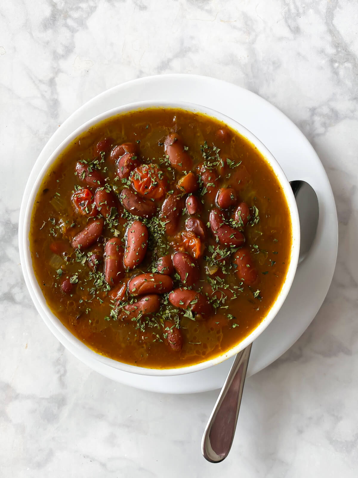 Bowl of rajma made in the instant pot